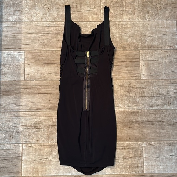 Ruby Rox black little black dress with zipper cut out back - Picture 2 of 3